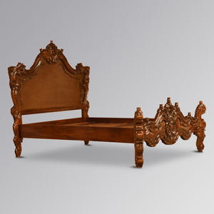 ชุดเตียงแกะสลักไม้หรูหราคลาสสิกแบบใหม่ทำขึ้นเองสำหรับโรงแรมวิลล่าและห้องนอนอพาร์ตเมนต์ - Product Image 5