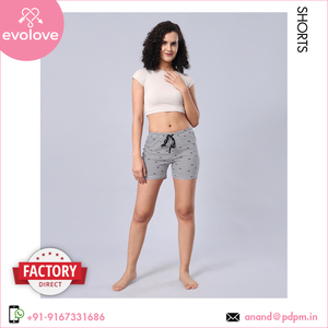 Ladies 100% Cotton Night Wear Shorts Loose Fit Comfort for Summer Single Jersey Vêtements de nuit pour femmes à prix compétitif - Product Image 2