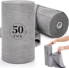 Rollo de Toallas de Papel Multifuncionales Blancas de 3 Capas, Pulpa de Madera Virgen Absorbente, Papel Absorbente para Limpieza de Cocina, para el Hogar, Restaurantes y Servicios de Catering - Product Image 3