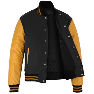 Custom logo Streetwear High Quality Embroidery <b>Varsity</b> <b>Jacket</b> Winter Leather Sleeves <b>Bomber</b> Letterman <b>Varsity</b> <b>Jacket</b> for <b>Men</b> - Product Image 3