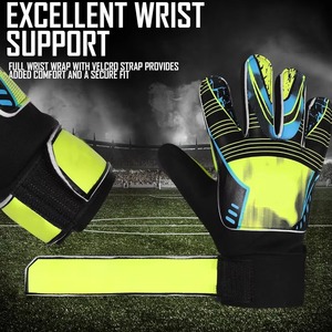 Gants de football de qualité professionnelle Latex allemand 4mm avec poignée de contact nouvelle conception OEM fabriqué au Pakistan pour les gardiens de but en plein air - Product Image 5