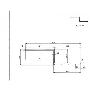 Profilo in alluminio Z - Product Image 1