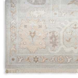 Alfombra interior vintage plateada y azul de 2' x 3' de Nourison Aldora - Product Image 4