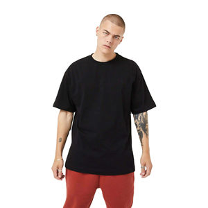 100% algodón 2025 camiseta de gran tamaño para hombre con manga corta calidad antiarrugas diseño en blanco ajuste suelto - Product Image 2