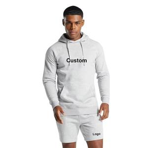 Conjunto de Ropa Deportiva Unisex de Alta Calidad, Dos Piezas, Sudadera con Capucha y Pantalones Cortos Personalizados, Sudadera de Felpa Francesa para Hombre - Product Image 1