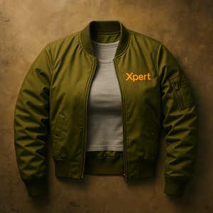 Veste de Baseball pour femmes de haute qualité hiver formel Bomber Style brodé col montant fermeture éclair vol moto-ODM/OEM enduit - Product Image 1