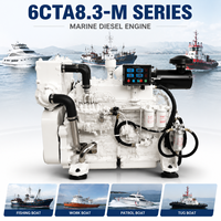 Moteur diesel CUM 6CTA8.3-M, 6 cylindres, 4 temps, 188 CV, 205 CV, 220 CV, refroidi par eau, moteur de propulsion marine 6 cylindres