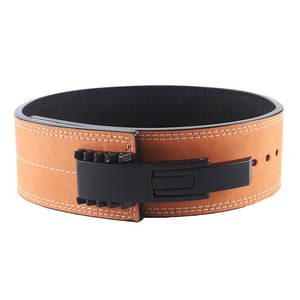 Ceinture d'haltérophilie personnalisée Durable Top Grain peau de vache en cuir ceinture d'haltérophilie pour hommes bonne ceinture à boucle ardillon - Product Image 1
