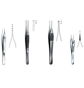 Pinces Adson Instruments 12,5 cm, pinces à tissus fins, micro-pinces droites, pinces à diamant, pinces chirurgicales droites, manuelles, certifiées CE - Product Image 2