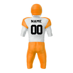 Kit d'uniforme de football d'équipe pour adultes, manches courtes, col en V, sublimation en polyester, uniforme de football américain pour jeunes - Product Image 2