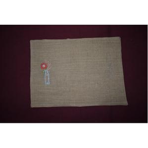 Premium Quality Natural Jute Embroidery <b>Table</b> <b>Mat</b> Size 33×48 cms for Dining <b>Table</b> Home Decor Cafes and Hospitality Use for Sale - Product Image 1