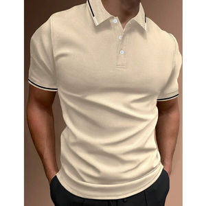 Camiseta de manga corta para hombre de alta calidad para Polo, diseño personalizado, OEM, poliéster seco, venta al por mayor, camiseta con patrón personalizado - Product Image 6
