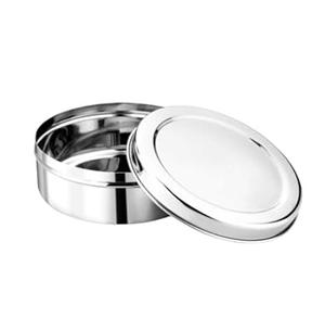 Caja Redonda para Chapati con Tapa, Cazuela de Acero para Servir, Utensilios de Cocina para el Hogar, Caja de Acero para Chapati al por Mayor - Product Image 1