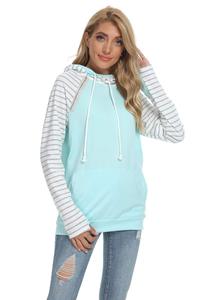 Sudadera con Capucha forrada de lana con cordón Zip Up Ropa de mujer Sudadera con capucha Casual Sudaderas con capucha de manga larga - Product Image 2
