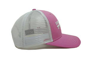 Gorra Trucker Rosa Intenso con Logotipo Bordado, Diseño Personalizado, Perfil Alto, Etiqueta Personalizada, 6 Paneles, Malla, Modelo L04 - Product Image 5