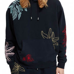 Sudadera con capucha bordada de diseño personalizado de peso pesado Unisex, sudadera informal a la moda para hombre, sudaderas con patrón de impresión personalizada de tela de 500 gramos - Product Image 4