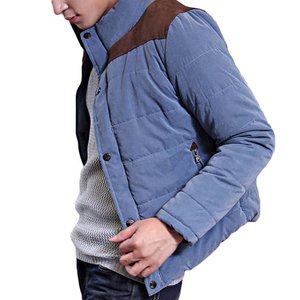 Quality Custom Hooded Padded <b>Quilted</b> Puffer Jacket Canvas Waterproof Winter <b>Wool</b> Filled Front Logo for Work - Product Image 2