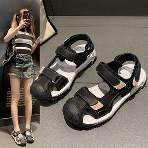 Sandalias de Playa para Hombre, Hechas a Mano, de Cuero Genuino, con Plataforma, Punta Cerrada, Diseño Plano y Fácil de Poner - Product Image 2