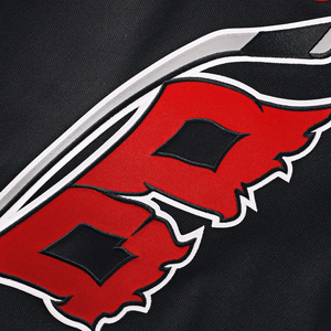 Maillot de Hockey personnalisé noir et rouge pour hommes à manches longues léger Patchwork vêtements de sport décontracté haut Streetwear athlétique - Product Image 4