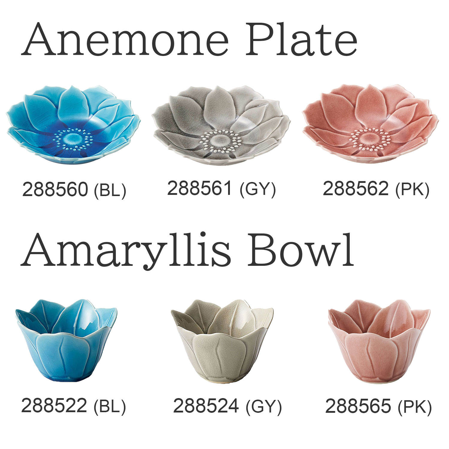 Anemone Plate / Amaryllis Bowl
