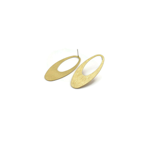 ขายร้อนขนาดใหญ่ทองเหลือง Drop ต่างหูทองเหลืองขัดเงาต่างหูสตั๊ดผู้หญิงแฟชั่นเครื่องประดับการออกแบบที่ไม่ซ้ํากัน - Product Image 5