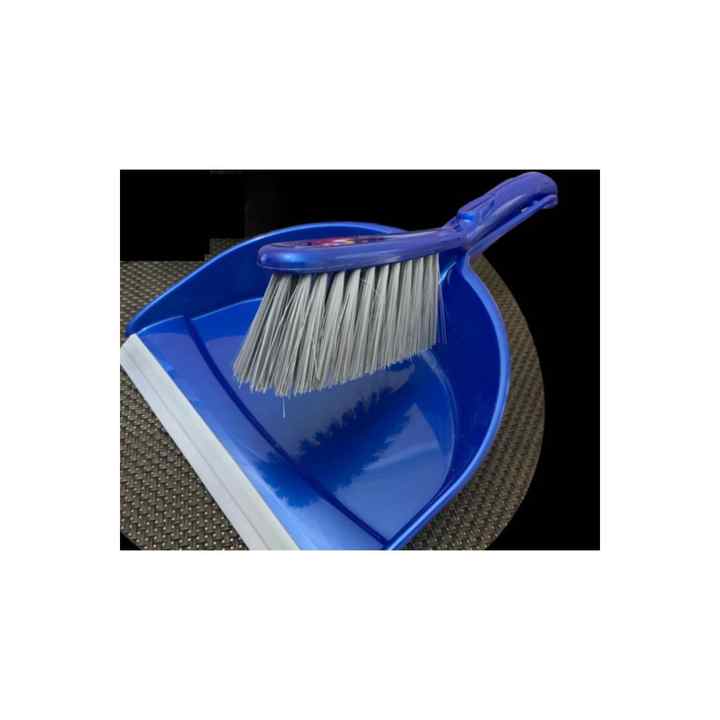 Blue Color Dustpan Hand Brush Desktop Large Deep Chamber Vacuum Cleaner
