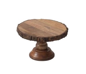 Support à gâteau exclusif en bois naturel de meilleure qualité accessoires de cuisine support à gâteau en bois pour une utilisation de service d'événement - Product Image 1