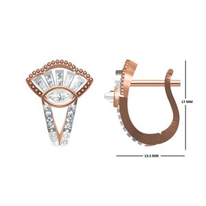 Gentle Brilliance Fancy Bali Lab Pendientes de diamantes Elegantes opciones de joyería ética en oro de 10K 14K 18K - Product Image 2