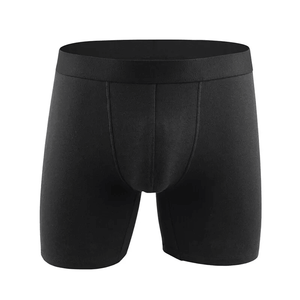 Calzoncillos bóxer deportivos para hombre, ropa interior de bambú auténtico, cómodo, antirozaduras, sin espalda, de cintura alta, OEM y ODM - Product Image 4