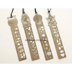 Conjunto de 4 marcadores promocionales chapados en oro de diseño de lujo único de aspecto elegante hechos de metal resistente de la India al precio más bajo - Product Image 1