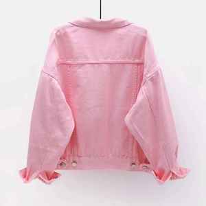 Chaqueta vaquera de mezclilla de diseño nuevo y personalizado para mujer, abrigos elegantes, chaqueta deportiva, cortavientos, chaqueta vaquera. - Product Image 2