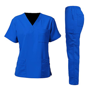 ชุดพยาบาลแขนสั้นคอวีสำหรับผู้หญิงเสื้อเครื่องแบบทำงานเสื้อพยาบาลสไตล์ใหม่ - Product Image 2