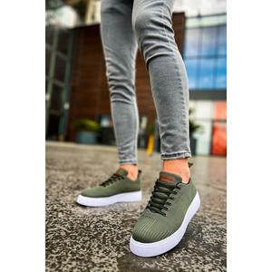 Baskets Ch413 Tbt Crew pour hommes Tige en cuir blanc et semelle intérieure en coton pour adultes pour la marche - Product Image 3