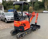 Miniexcavadora Kubota U17-3a de 1.7 Toneladas, Excavadora Compacta con Giro de Cola Cero y Cucharón para Construcción Agrícola