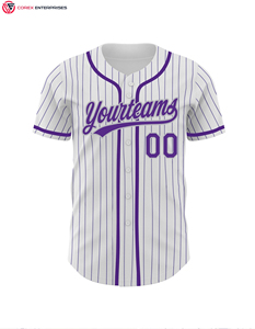 Camiseta de béisbol completa a rayas, camisetas y camisetas de béisbol de Pakistán, ropa deportiva, camiseta de béisbol transpirable - Product Image 5