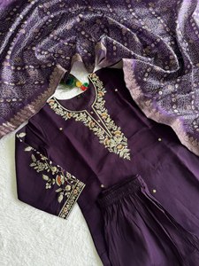 Traje de Salwar de seda hecho a mano de diseñador con función de boda pakistaní Dupatta Ropa india y pakistaní - Product Image 2