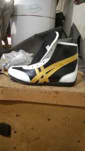 Custom Hand-Made Leather <b>Wrestling</b> <b>Shoes</b> Premium Boxing Gear - Product Image 4