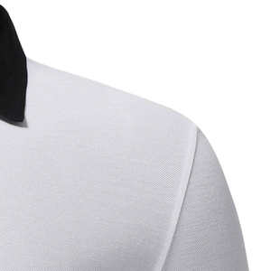 Camisa de Hombre 100% Algodón con Bolsillo, Suave, Transpirable, de Bajo Precio, con Logotipo Bordado, Antiarrugas, Talla Personalizada - Product Image 4