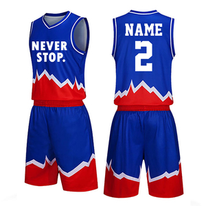 Ensemble de maillot de basket-ball à sublimation personnalisée quantité minimale de commande bas uniforme de basket-ball respirant pour enfants avec short et chemise - Product Image 1
