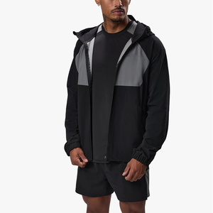 Chándal Cortavientos Impermeable Personalizado para Exteriores, Talla Grande, Transpirable, para Entrenamiento de Invierno, Patrón Sólido - Product Image 1