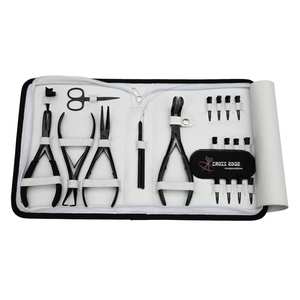 New Hair Extension Tool <b>Set</b> Featuring Two-Hole <b>Crimping</b> Pliers Hook Wire Loop Mini Scissors Clips & Hair extension pliers <b>set</b> - Product Image 1