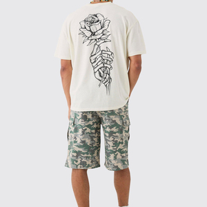 Camiseta de gran tamaño para hombre de alta calidad, ropa de calle de Material de algodón 100%, camiseta sólida, Impresión de logotipo personalizado, suministro OEM - Product Image 5