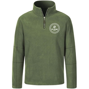 Chaqueta Polar Técnica de Invierno para Hombre con Logotipo Personalizado del Fabricante, Chaqueta Casual con Media Cremallera, Cortavientos, Impermeable, Bordada - Product Image 3