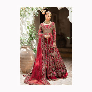 2024 OEM venta al por mayor impreso Dupatta Salwar Lehenga Choli Venta caliente Punjabi paquistaní costura trajes para mujeres ropa de mujer - Product Image 2