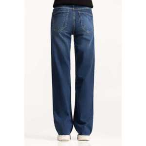 Vaqueros de cintura media WM-JNS-WS24-010 con un elemento de moda sencillo - Product Image 1