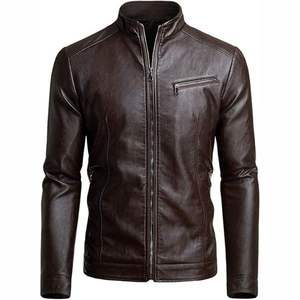 Good Quality Winter <b>Jacket</b> Outdoor Winter Warm Thick SSynthetic Leather <b>Men</b>' <b>s</b> <b>Jacket</b> <b>Men</b> Blank Racing Leather Padded Embroidery - Product Image 4