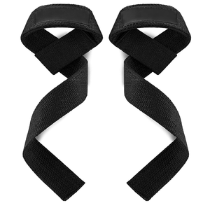 สายรัดข้อมือยกน้ำหนักแบบกันลื่น ผลิตจากผ้าฝ้ายผสมโพลีเอสเตอร์ ระบายอากาศได้ดี เหมาะสำหรับยกน้ำหนัก พาวเวอร์ลิฟติ้ง ออกกำลังกาย ดีดัลฟิต บอดี้บิลดิ้ง QASWA - Product Image 1