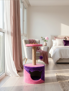 Griffoir pour chats Amistar Berry House de haute qualité, adapté à toutes les races et tailles de chats. - Product Image 2