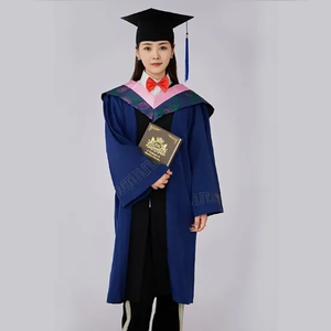 Túnica de Graduación Escolar al por Mayor, Conjunto de Túnica para Estudiantes, Poliéster, Cómodo, Proveedor de Ropa para Ceremonias - Product Image 2