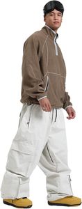 Pantalon de ski et de snowboard plat pour hommes et femmes avec plusieurs poches coupe ample style décontracté pour adultes - Product Image 6